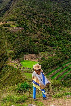 Woman at Choquequirao, Peru, South America