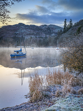 Dawn light over Glenridding on Ullswater, Lake District National Park, UNESCO World Heritage Site, Cumbria, England, United Kingdom, Europe