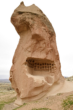 Troglodyte dwelling place, Uchisar, Cappadocia, Anatolia, Turkey, Asia Minor, Asia