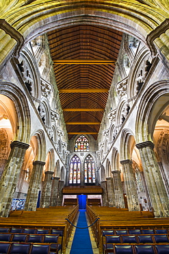 Interior view of Paisley Abbey, Renfrewshire, Scotland, United Kingdom, Europe