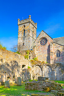 Culross Abbey, Royal Burgh of Culross, Fife, Scotland, United Kingdom, Europe