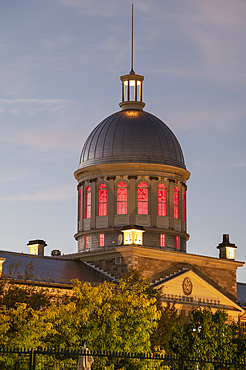 Bonsecours Market at night, Montreal, Quebec, Canada, North America