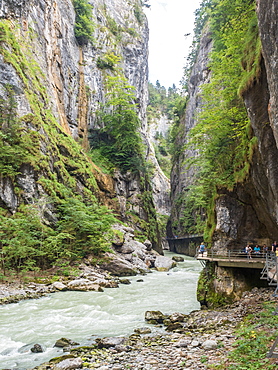 Aareschlucht Gorge near Meiringen, Bernese Oberland, Switzerland, Europe