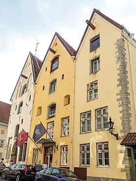 Tallinn's Three Sisters, a trio of merchants' houses built in 1362, Old Town, UNESCO World Heritage Site, Tallinn, Estonia, Baltics, Europe