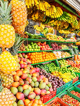 The produce section of Paloquemao market, Bogota, Colombia, South America