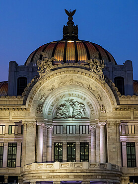 Exterior of the Palacio de Bellas Artes, Mexico City, Mexico, North America