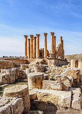 Temple of Artemis, Jerash, Jerash Governorate, Jordan, Middle East