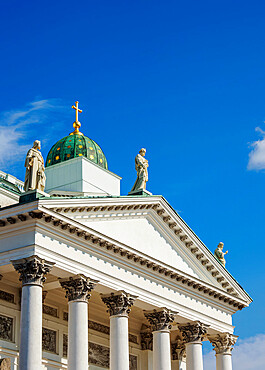 Lutheran Cathedral, detailed view, Helsinki, Uusimaa County, Finland, Europe