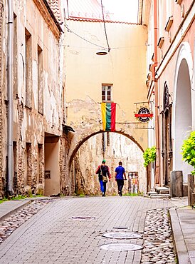 Gate at St. Kazimiero Street, Old Town, Vilnius, Lithuania