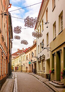 Stikliu Street, Old Town, Vilnius, Lithuania