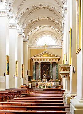 Cathedral Basilica of St Stanislaus and St Ladislaus, interior, Old Town, Vilnius, Lithuania