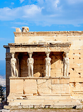 The Porch of the Maidens, Erechtheion, Acropolis, UNESCO World Heritage Site, Athens, Attica, Greece, Europe