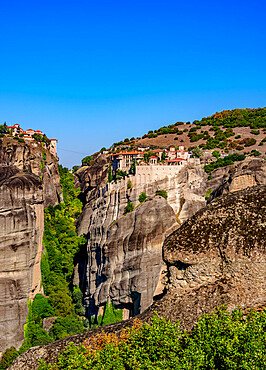 Monastery of Varlaam, Meteora, UNESCO World Heritage Site, Thessaly, Greece, Europe