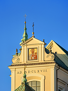 St. Anne's Church, detailed view, Krakowskie Przedmiescie, Warsaw, Masovian Voivodeship, Poland, Europe