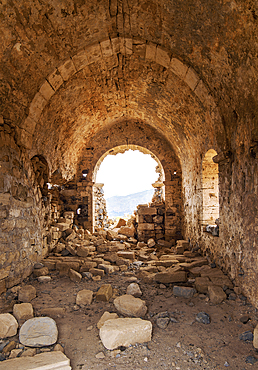 Venetian Fort Ruins, Imeri Gramvousa, Chania Region, Crete, Greek Islands, Greece, Europe