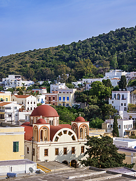 Church of the Annunciation, Platanos, Agia Marina, Leros Island, Dodecanese, Greek Islands, Greece, Europe