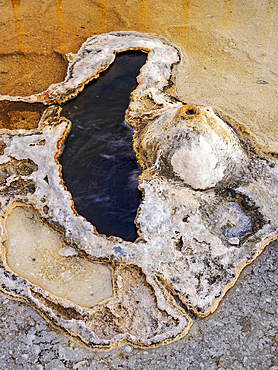 Hot Spring at Hierve el Agua, San Lorenzo Albarradas, Oaxaca State, Mexico