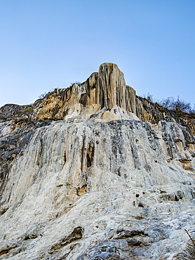 Petrified Waterfall at dusk, Hierve el Agua, San Lorenzo Albarradas, Oaxaca State, Mexico