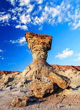 The Mushroom Rock Formation, Ischigualasto Provincial Park, UNESCO World Heritage Site, San Juan Province, Argentina, South America