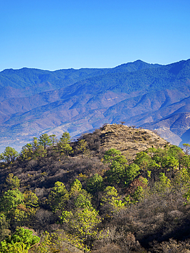 Landscape of Monte Alban, Oaxaca State, Mexico