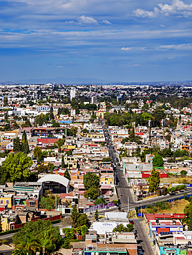 Cityscape of Cholula, elevated view, Puebla State, Mexico