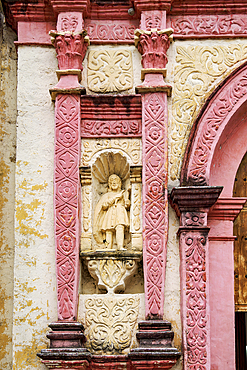 Chapel of the Third Order of San Francisco, detailed view, Cuernavaca, Morelos State, Mexico