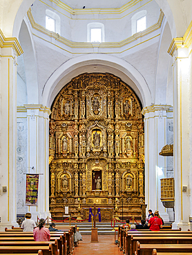Chapel of the Third Order of San Francisco, interior, Cuernavaca, Morelos State, Mexico