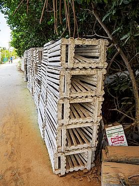 Lobster Traps at Caye Caulker Village, Caye Caulker, Belize District, Belize