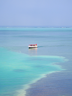 Tourist Boat by the Caye Caulker, Belize District, Belize