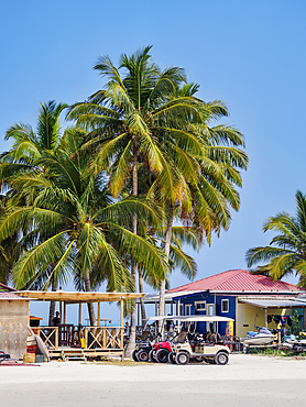 Golf Carts at Caye Caulker, Belize District, Belize