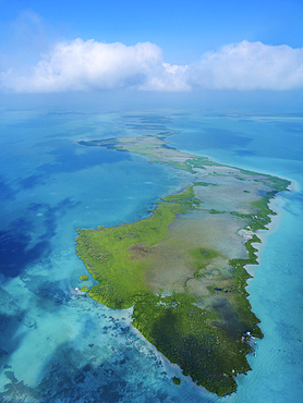 Hick's Cayes, aerial view, Belize District, Belize