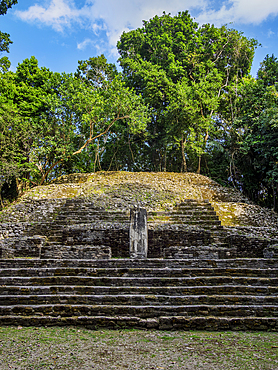 Temple at Lamanai Archaeological Reserve, Orange Walk District, Belize