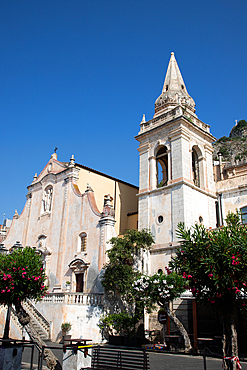 historic old town Taormina in Messina region of Sicily