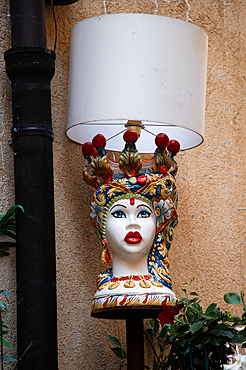 historic old town Taormina in Messina region of Sicily