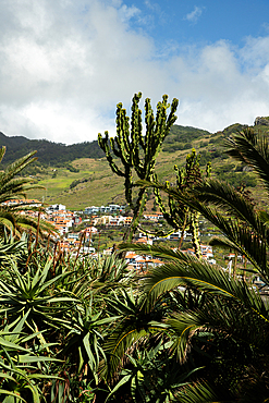 Landscape on the trek between Arieiro peak and Ruivo peak of Madeira island, Portugal
