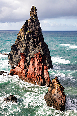 dramatic coastline with rocks of Madeira, Portugal
