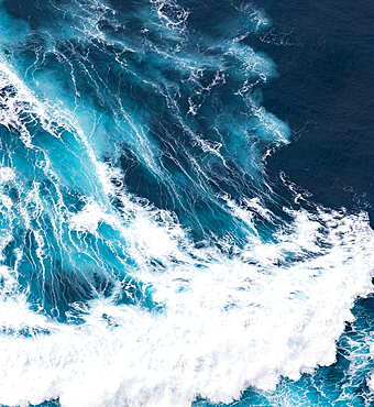 abstract aerial view background of blue waves