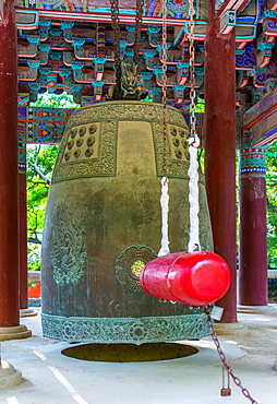 Bulguksa Buddhist temple bell, Gyeongju, South Korea, Asia