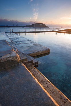 The Bathing Pools at La Vallette, St. Peters Port, Guernsey, Channel Islands, United Kingdom, Europe