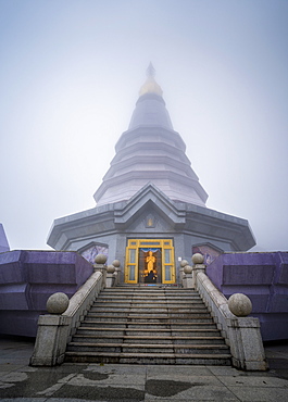 King and Queen Pagodas, Doi Inthanon, Thailand, Southeast Asia, Asia