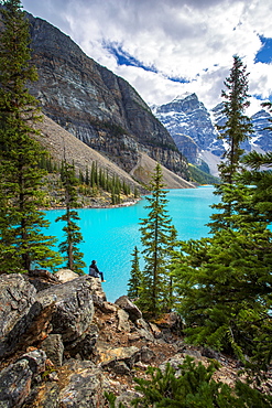 Moraine Lake and the Valley of the Ten Peaks, Banff National Park, UNESCO World Heritage Site, Canadian Rockies, Alberta, Canada, North America