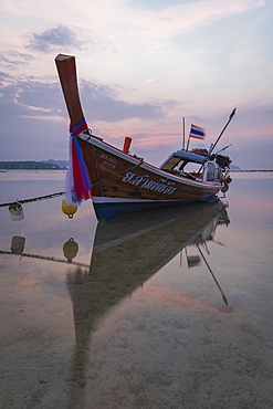 Long-tail boat on Rawai Beach, Phuket, Thailand, Southeast Asia, Asia