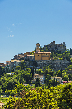 The medieval village of Eze, Alpes Maritimes, Provence Alpes Cote D'Azur, French Riviera, France, Europe