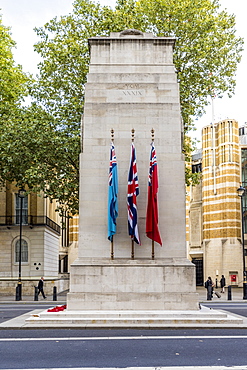 The Cenotaph War Memorial in Whitehall, Westminster, London, England, United Kingdom, Europe