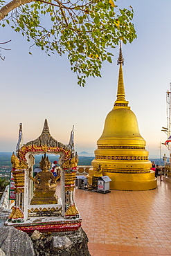 The top of the Tiger Cave Temple in Krabi, Thailand, Southeast Asia, Asia