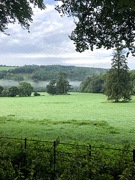 Farmland at Oakhampton, Devon, England, United Kingdom, Europe