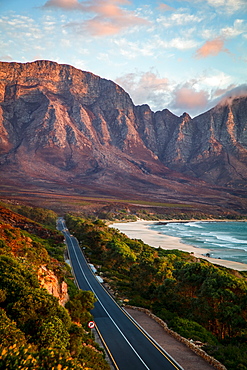 Shot of Kogel Bay at sunset, Cape Town, South Africa, Africa