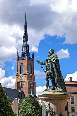 The Riddarholm Church, the burial church of the Swedish monarchs, Stockholm, Sweden, Scandinavia, Europe