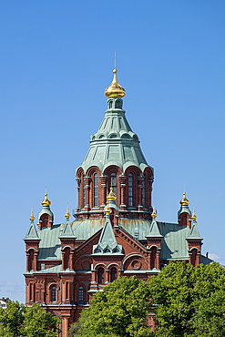 Roof detail of Uspenski Cathedral, Helsinki, Scandinavia, Europe