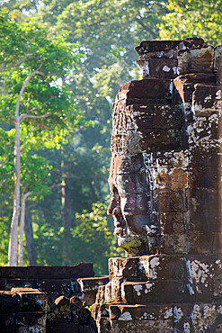 Ruins at the Bayon temple, part of Angkor archaeological complex, UNESCO World Heritage Site, Siem Reap, Cambodia, Indochina, Southeast Asia, Asia